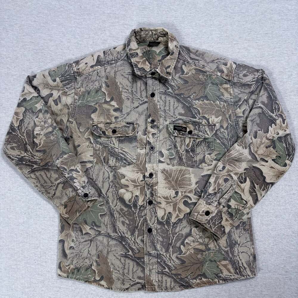 Rattlers Brand Advantage Camo Long Sleeve Button Down Shirt